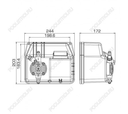 Насос дозир. мембранный BT-MF 80-1 230V
