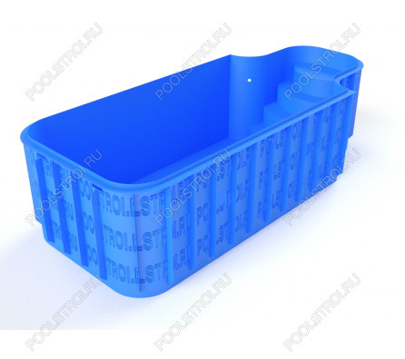 Полипропиленовый бассейн Сальвадор mini. 5х2.5х1.7. римская r. скиммерный. стандарт. 8 мм